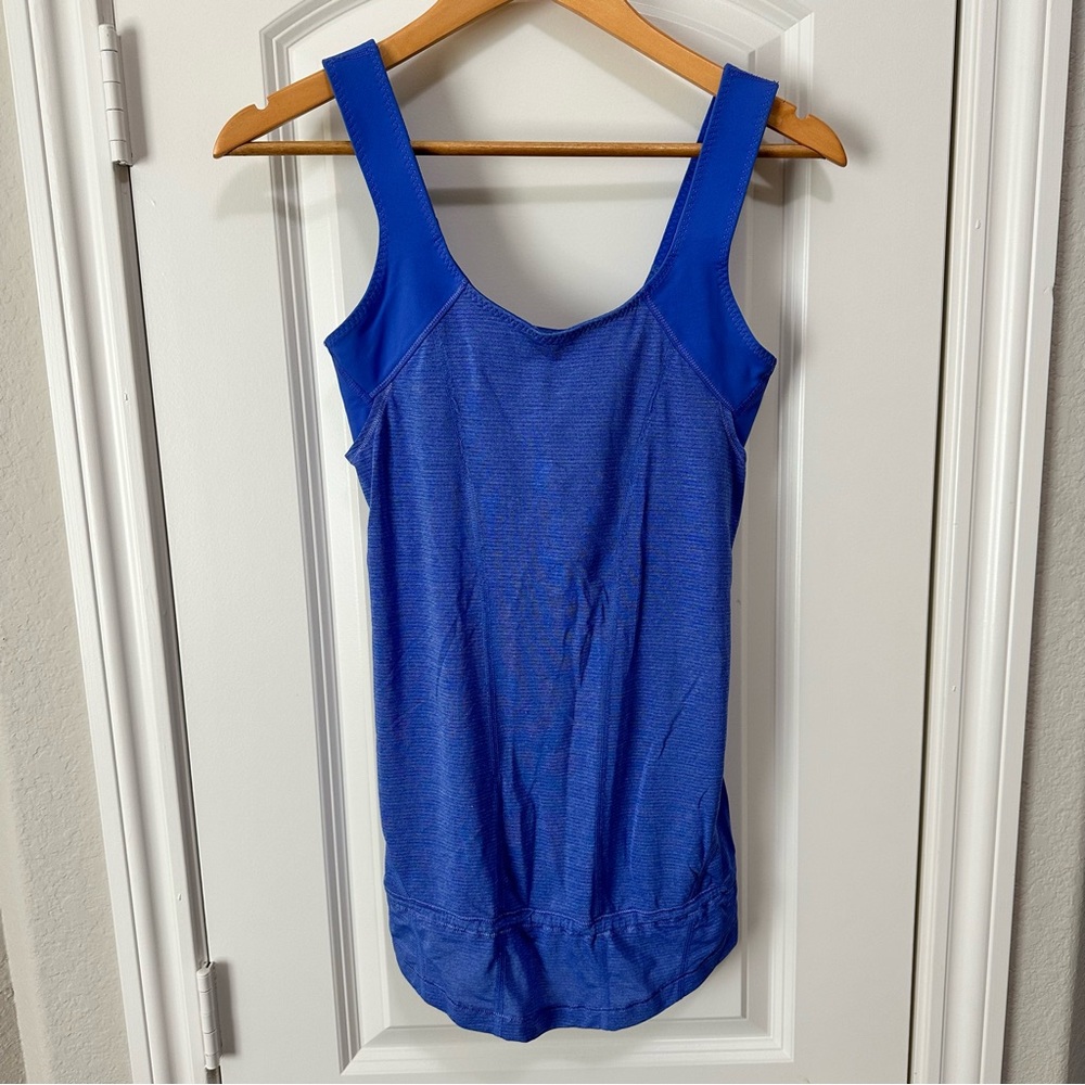 Lululemon Blue Tank Top W/Built in Bra